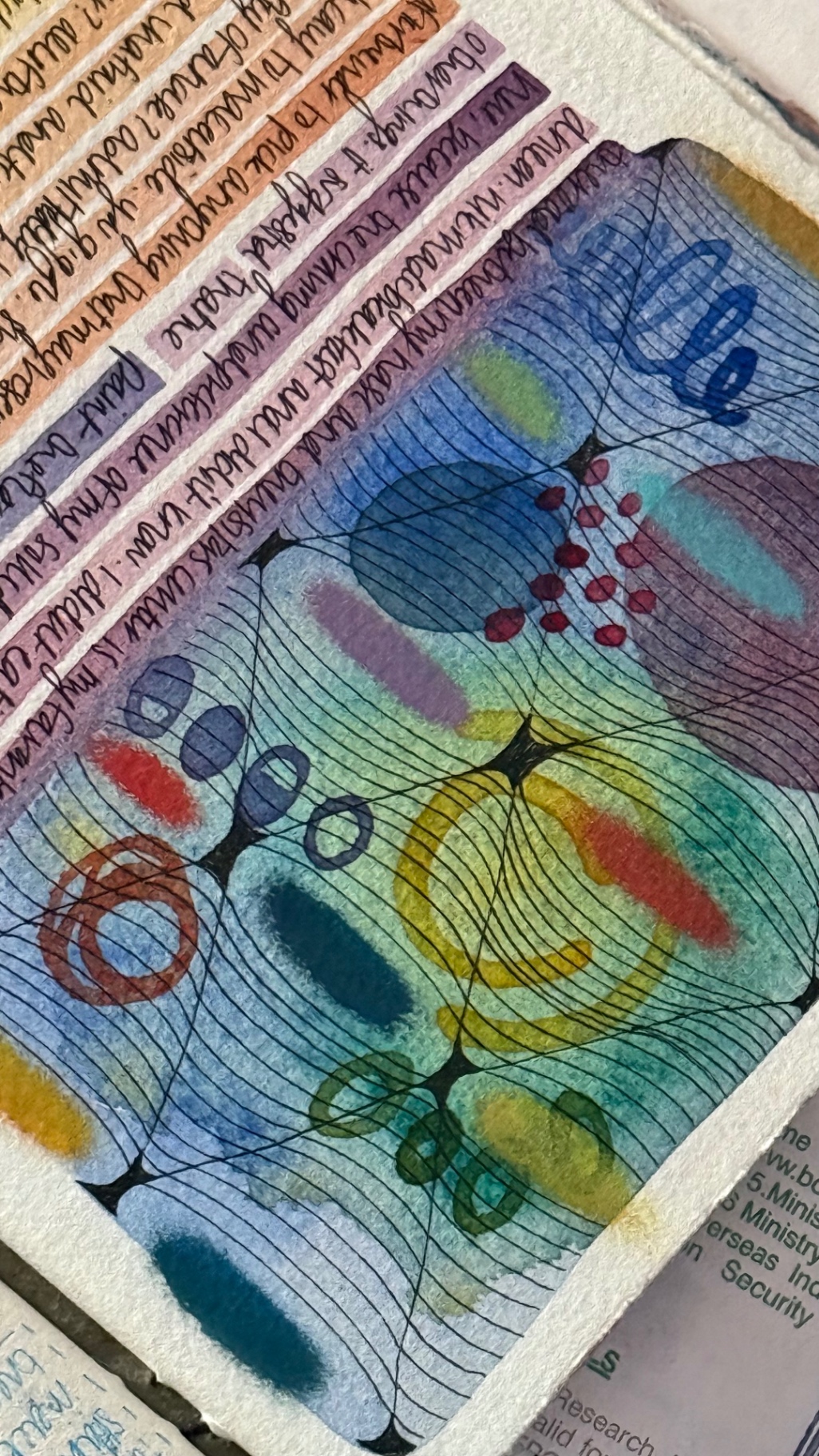 journal page with lines
