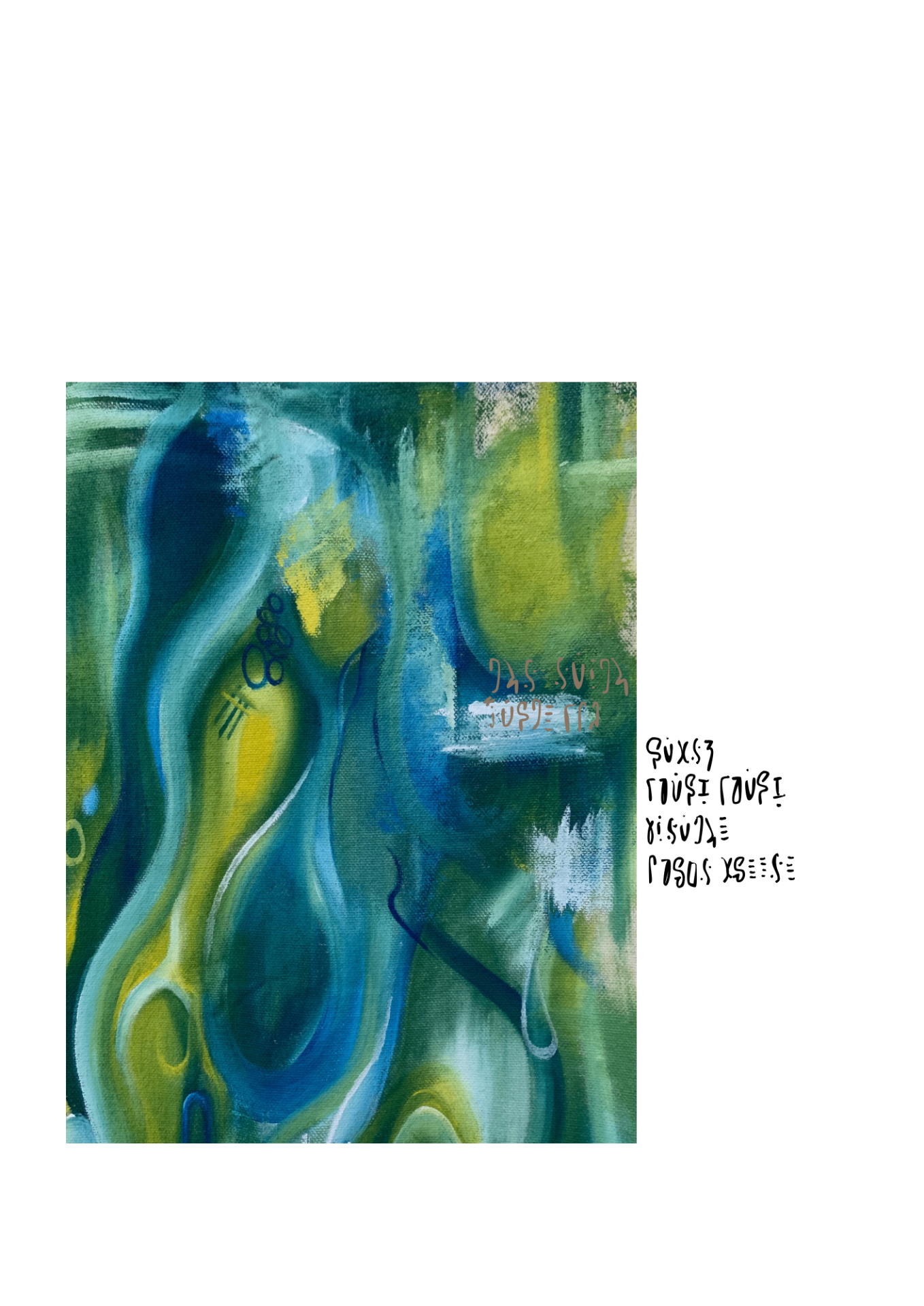 studies of a circle — green painting