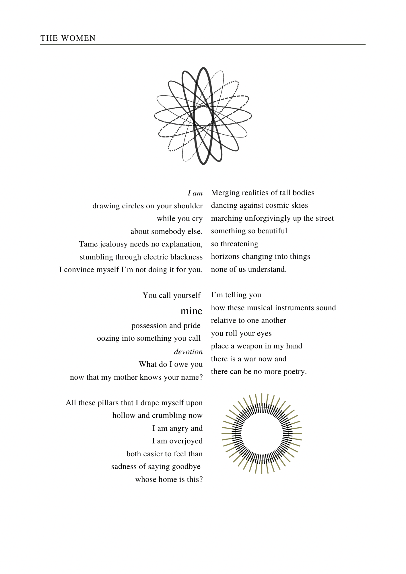 studies of a circle — the women
