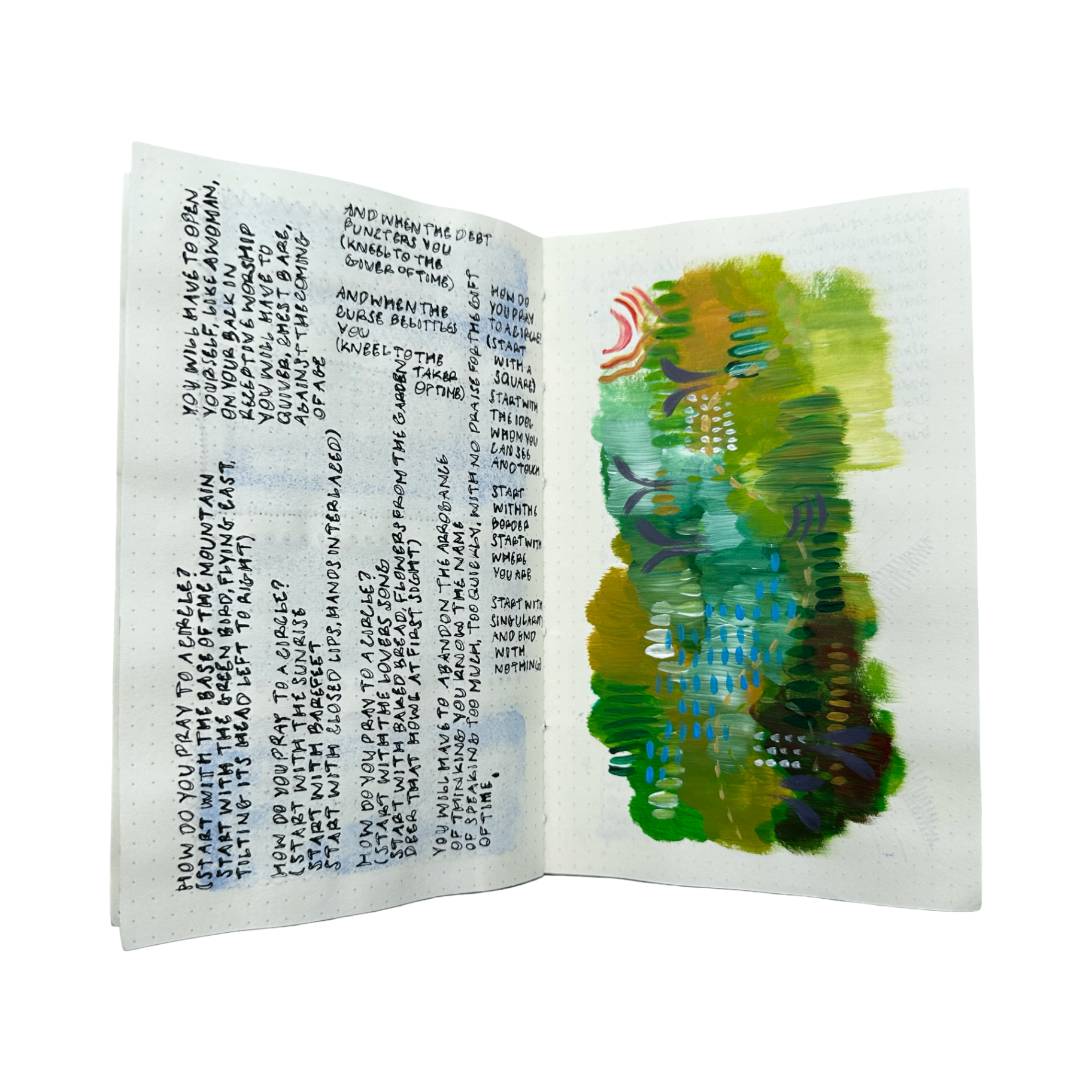 journal — how do you pray to a circle